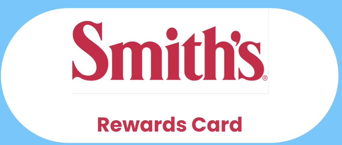 Smith's Rewards Card logo on blue background.