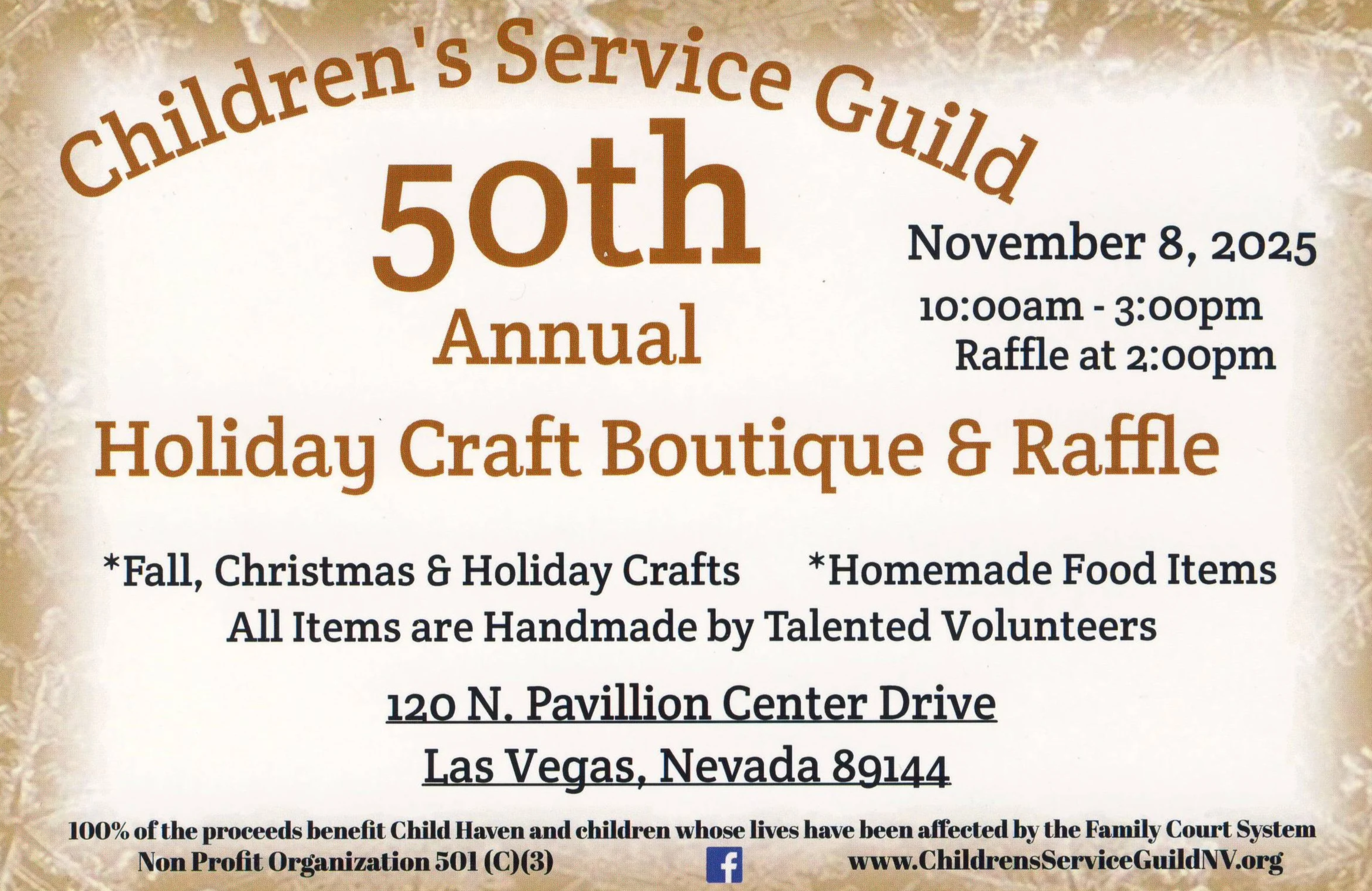 Children's Service Guild 50th Annual Craft Event.